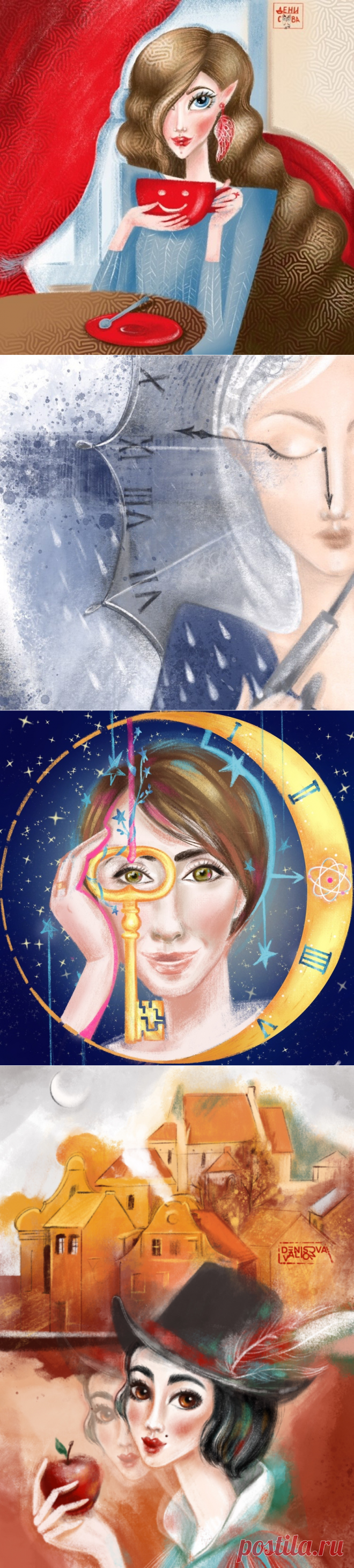 Художник-иллюстратор Ульяна Денисова-Валёнок (Ulyana Denisova-Valyonok)