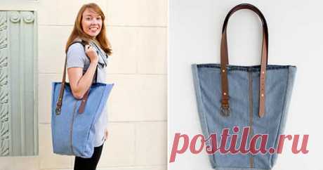 Como Fazer uma Bolsa de Calça Jeans Linda e Fácil | Revista Artesanato