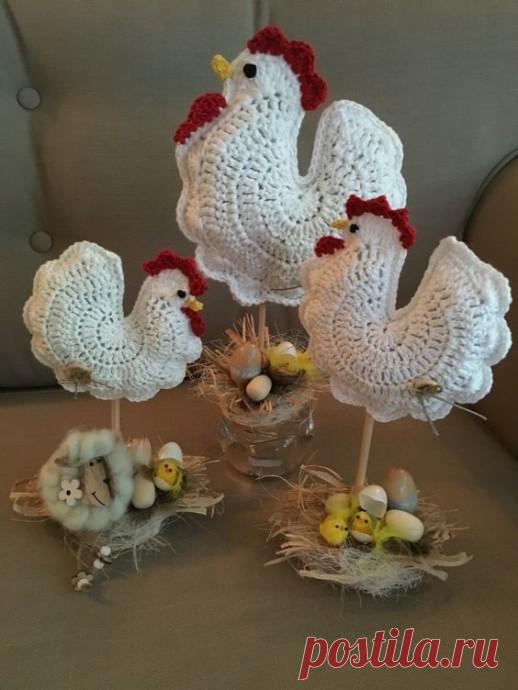 Вязаные курочки-несушки