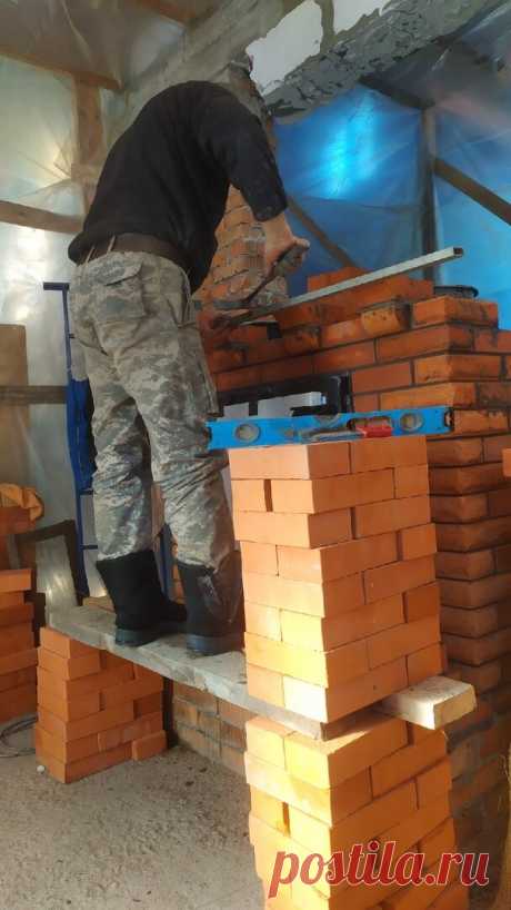 Схема движения газов в нашей камино-печи