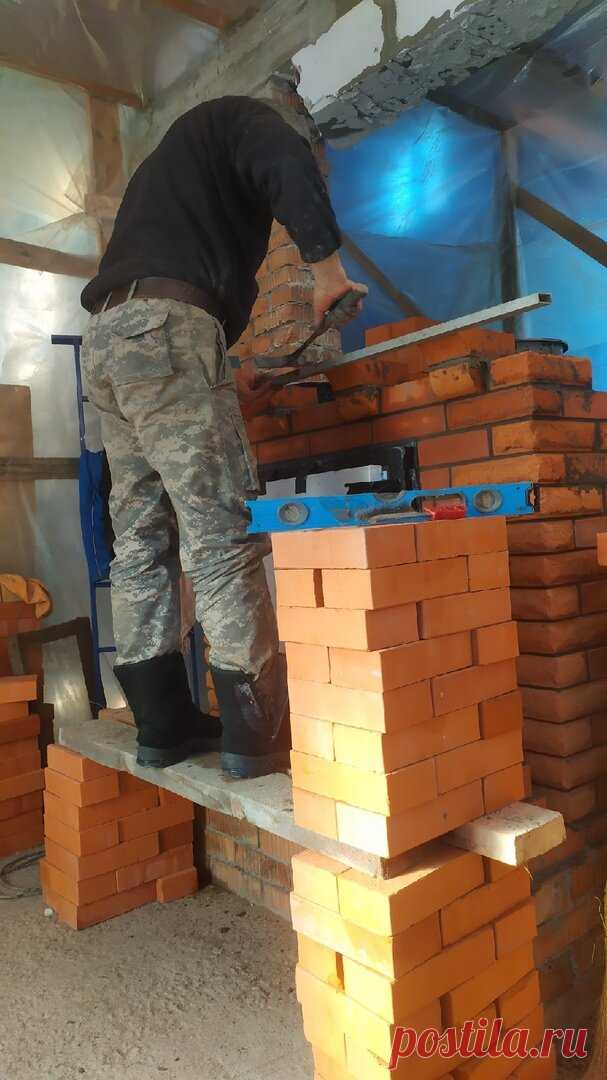 Схема движения газов в нашей камино-печи