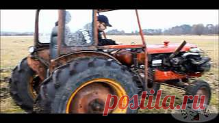 GIFприкол: Реактивный трактор