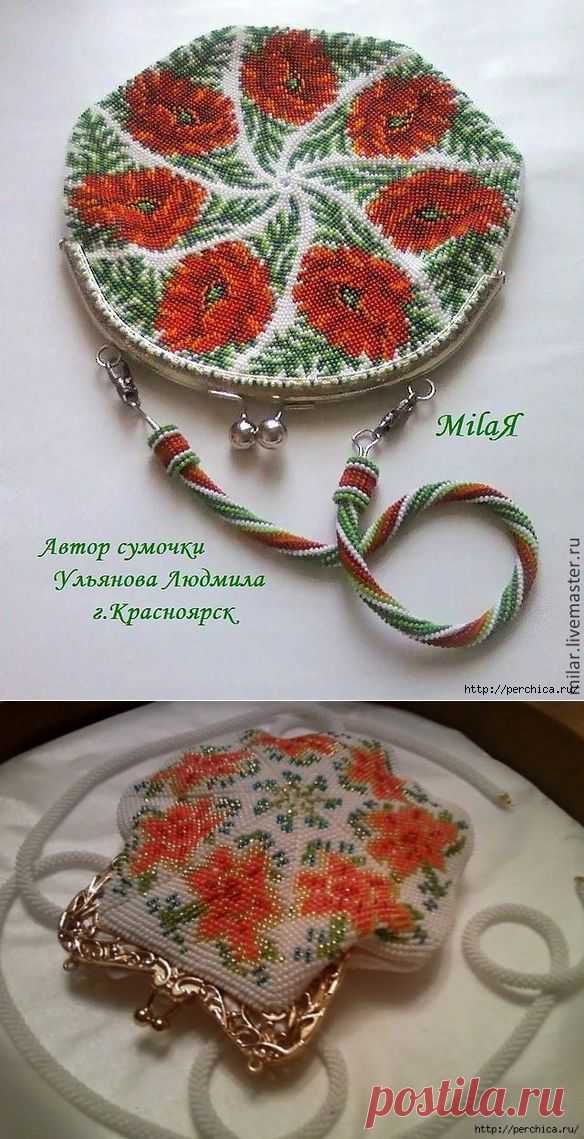 Как вязать круглую сумочку с бисером - много советов и мастер-классов