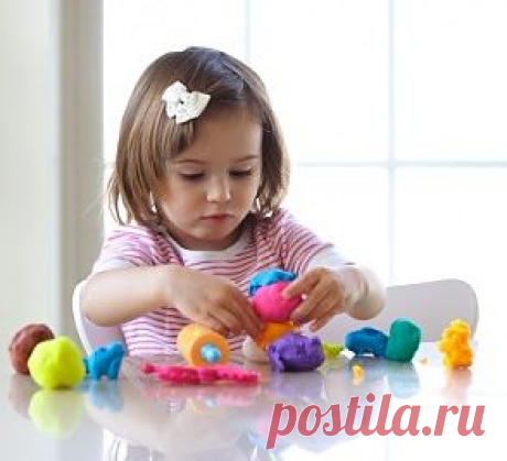 Самодельный пластилин для детей. 2 способа..