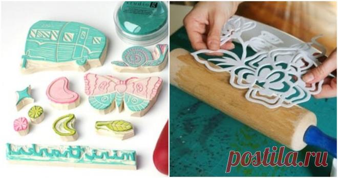 Оригинальные идеи для творчества: штампы из подручного материала ...