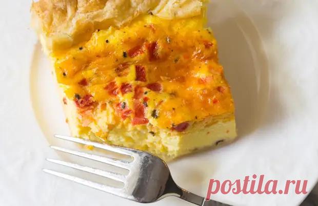 ОМЛЕТ НА СЛОЕНОМ ТЕСТЕ В ДУХОВКЕ – ПОШАГОВЫЙ РЕЦЕПТ - Вкус жизни - медиаплатформа МирТесен