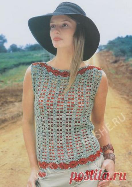 Рубрика Вязаные летние топы, купальники и парео - Страница 2