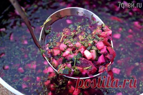 Холодный борщ с окороком: рецепт от Влада Пискунова