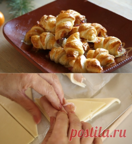 Вкуснейшие круассаны дома с ветчиной и сыром | Вкусные истории с Corleto | Яндекс Дзен