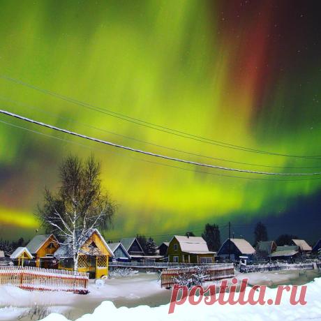 Полярное сияние в Мурманске от Надежды Соболевской — Фотоискусство