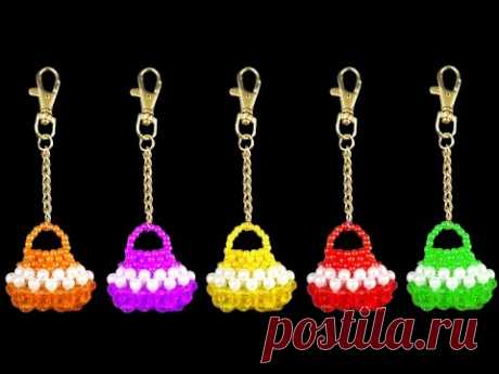 How To Make Crystal Beaded Keychain Simple And Easy At Home || Diy Keychains || You Can Do This