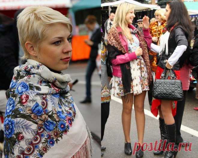 «Русские узоры» Павлопосадские платки