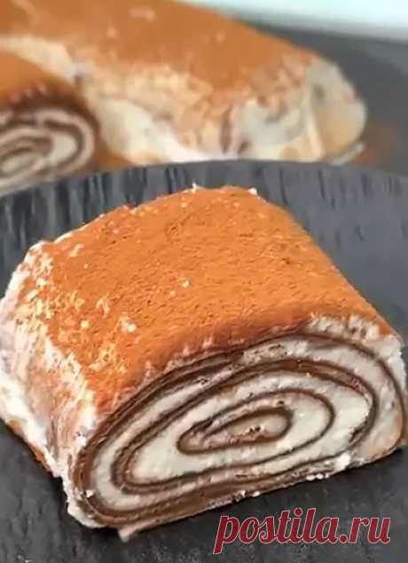 Готовим блинный рулет с начинкой