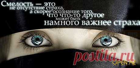 Смелость - это...