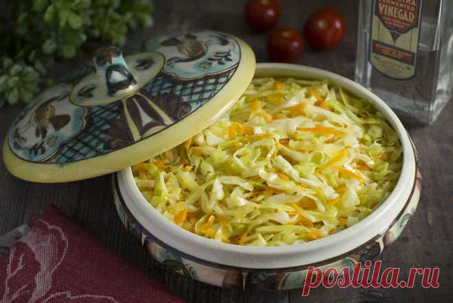 Быстрая квашеная капуста - рецепт приготовления за 1 сутки с фото