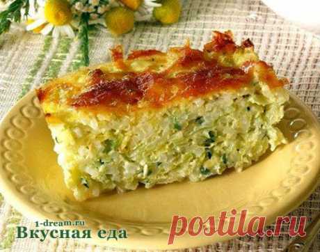 Запеканка из кабачков в мультиварке - кабачковая запеканка с сыром - Вкусная еда