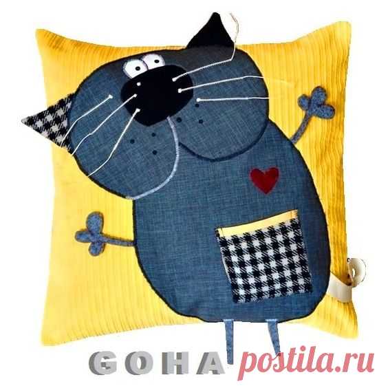 Подушки с котами
