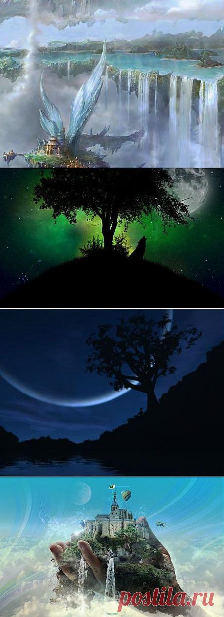 Фэнтези картинки природы и девушек &amp;raquo; Прикольные фото приколы, видео приколы, флеш игры