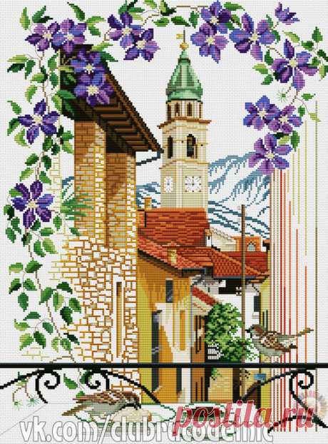 ВЫШИВКА-Вид из окна