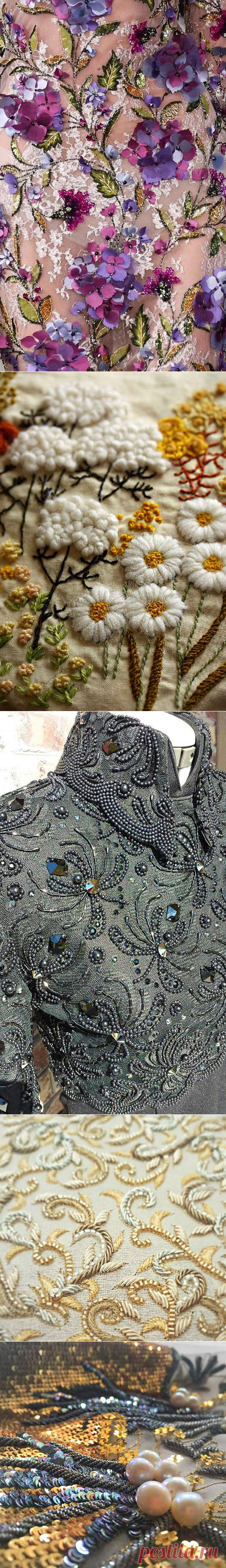 Вышиваем паетками.