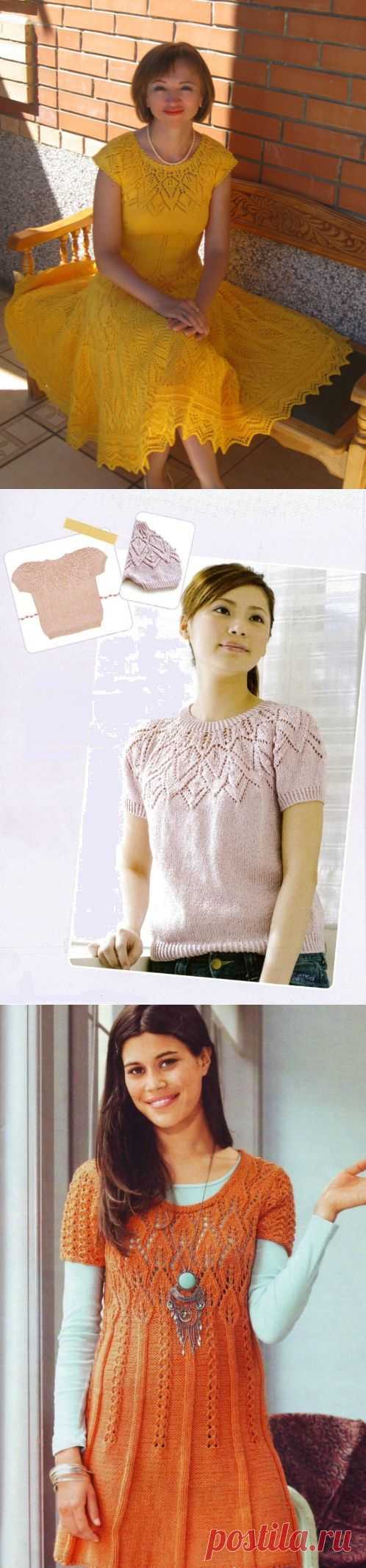 Желтое летнее платье