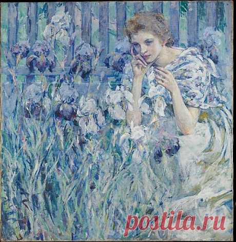 Robert Reid (1862–1929). Fleur de Lis, ca. 1895–1900. The Metropolitan Museum of Art, New York. George A. Hearn Fund, 1907 (07.140) #iris #flower  |  Pinterest • Всемирный каталог идей