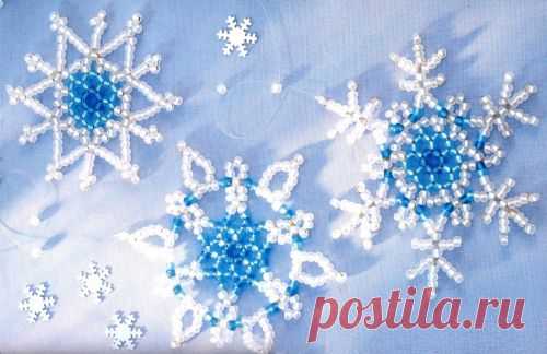 Снежинки к новому году.