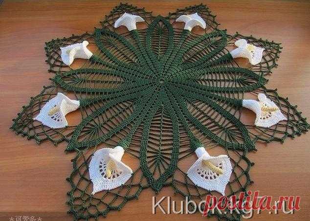 САЛФЕТКА С КАЛЛАМИ | Клубок
