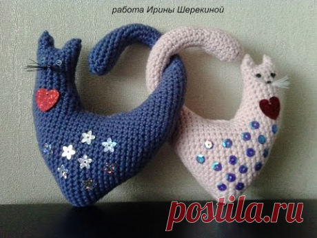 Валентинка, сердечные котики, ч.2. Valentine, heart cats, р.2. - YouTube
