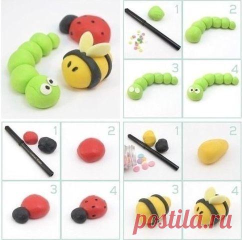 Лепка из пластилина животных — Поделки с детьми