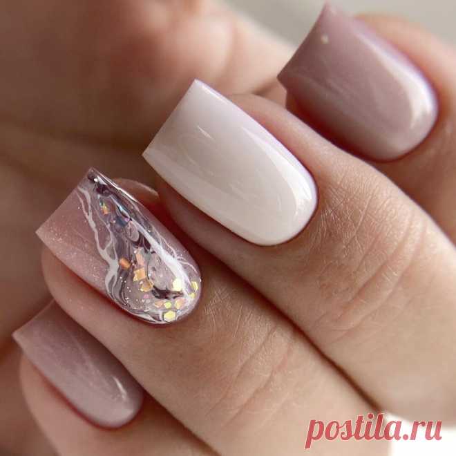 Модный светлый маникюр для тех, кто любит легкость: самые нежные фото-идеи 2021 | O_Beauty | Дзен