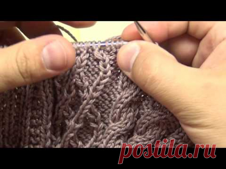 Мужской кардиган из хлопка, часть 3. Полочки