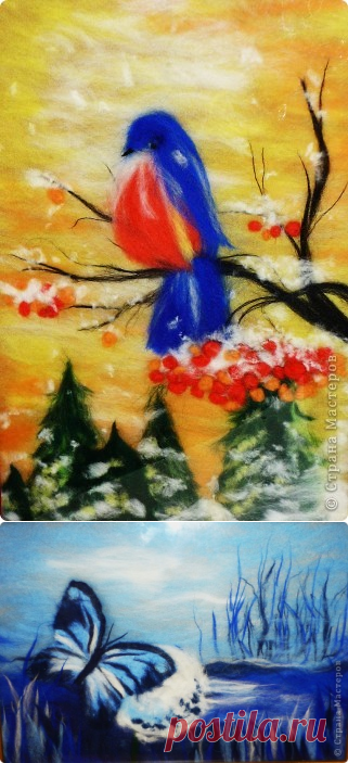 Картины шерстью | Страна Мастеров