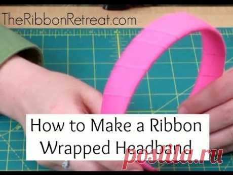 How to Wrap a Headband with Ribbon - TheRibbonRetreat.com