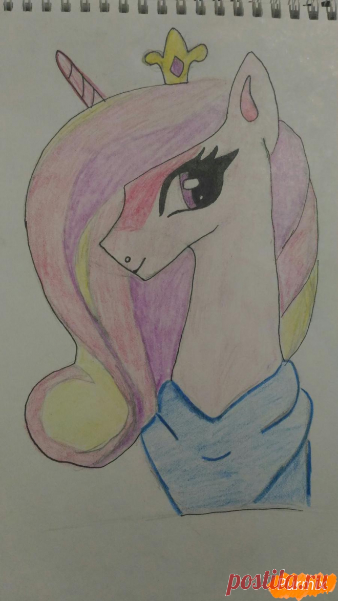 Как нарисовать принцессу Каденс из My Little Pony поэтапно