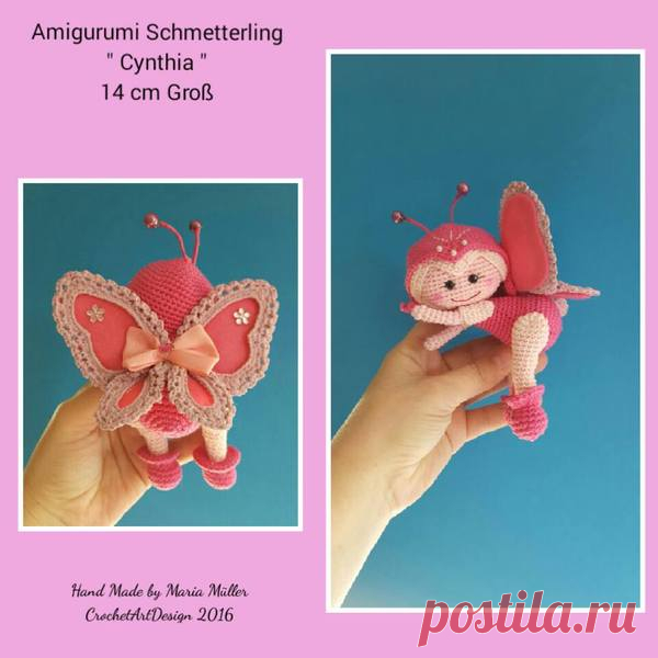 Schmetterling häkeln --- Spielzeug und Deko