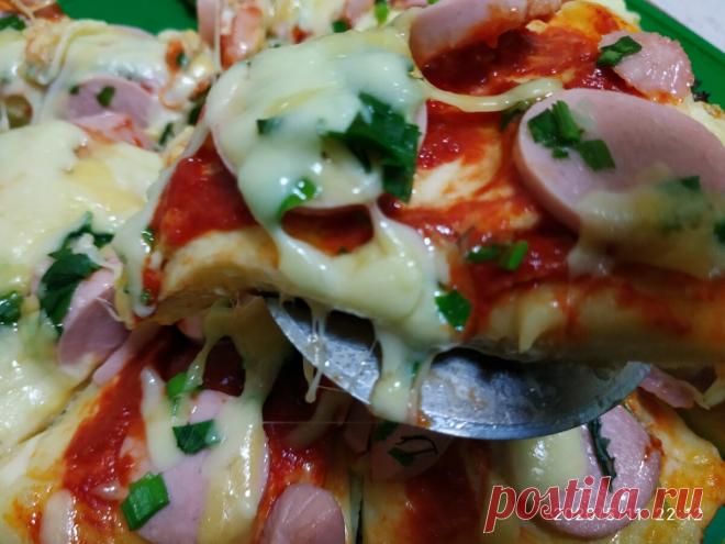 Подсмотрела рецепт пиццы за 20 минут у известного блогера. Делюсь палочкой выручалочкой на случай незванных гостей!👍 | 1 ПЕРВЫЙ ПОЛЕЗНЫЙ | Яндекс Дзен