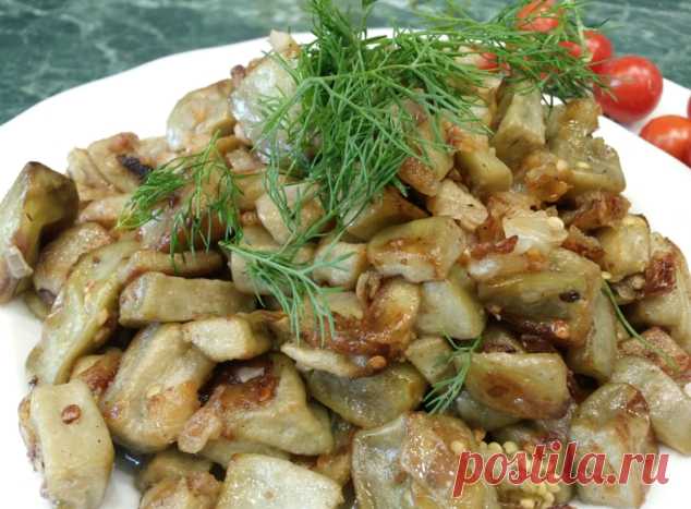 Вкуснющие баклажаны, жареные с яйцом, и луком Вкусно и очень сытно!