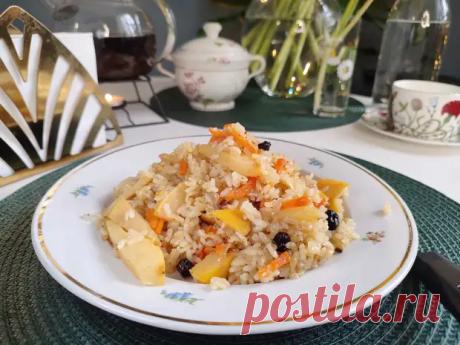 Постный плов с айвой и изюмом - Будет вкусно - Медиаплатформа МирТесен