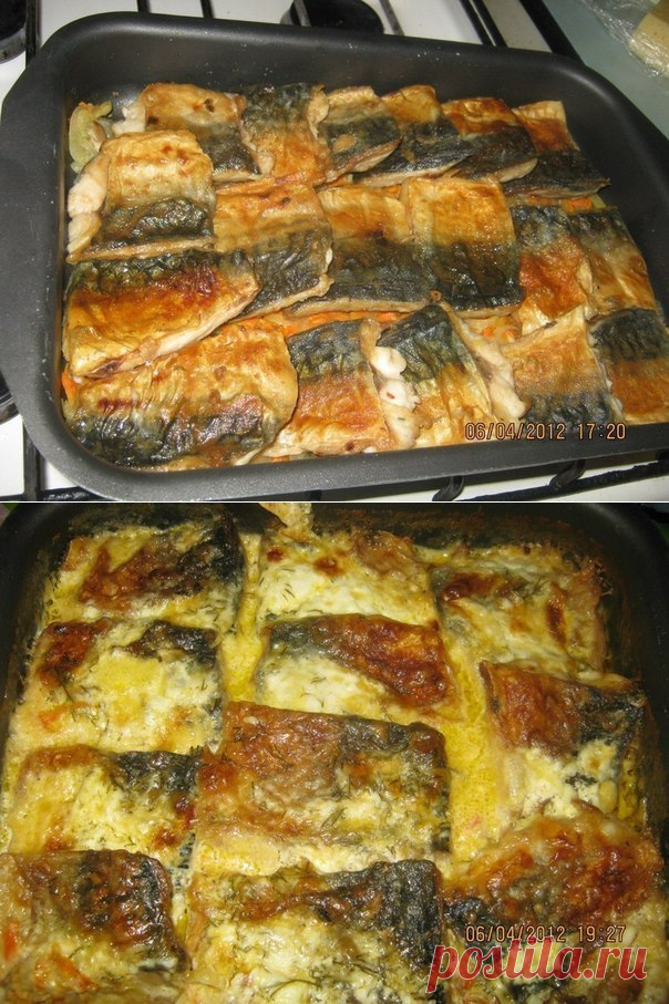Скумбрия в духовке - Простые рецепты Овкусе.ру