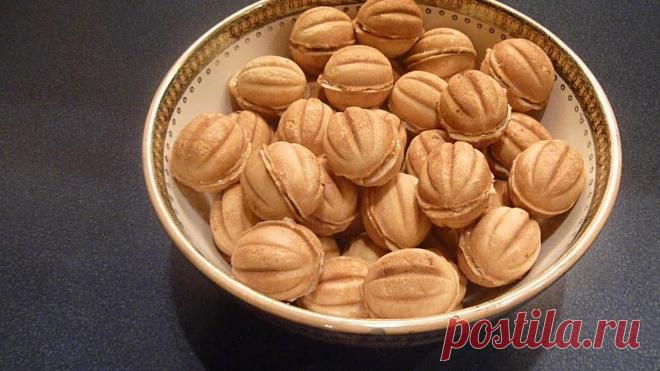 Печенье в форме на газу: треугольники, грибочки, орешки