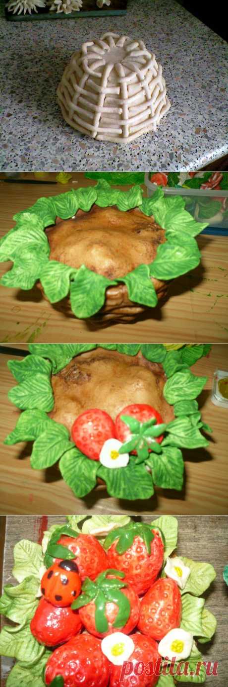Мастер класс корзинка из соленого теста.