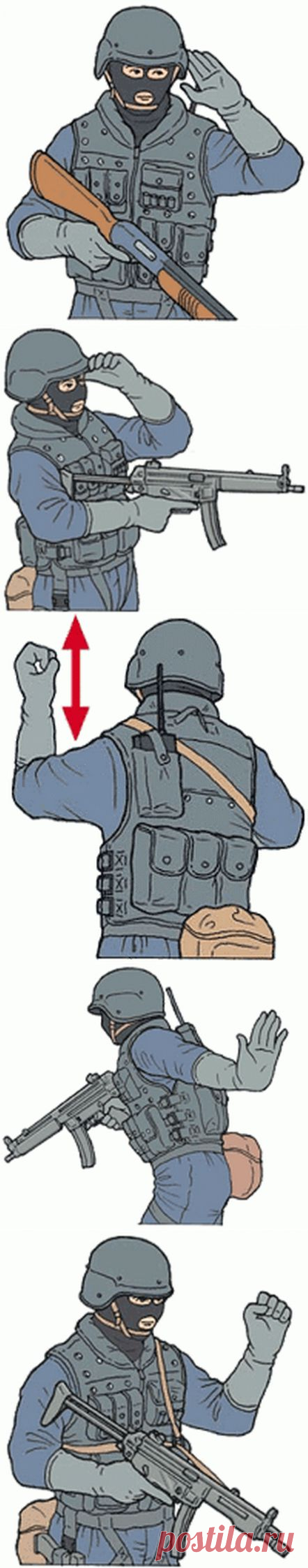 Язык жестов спецназа | Сайга 12.ru