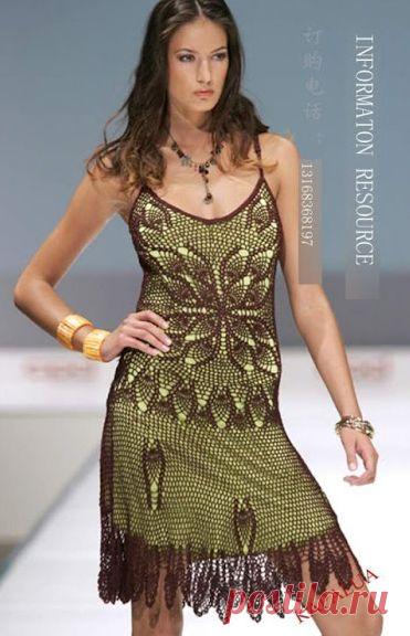 Гламурное черно-зеленое платье - САМОБРАНОЧКА рукодельницам, мастерицам