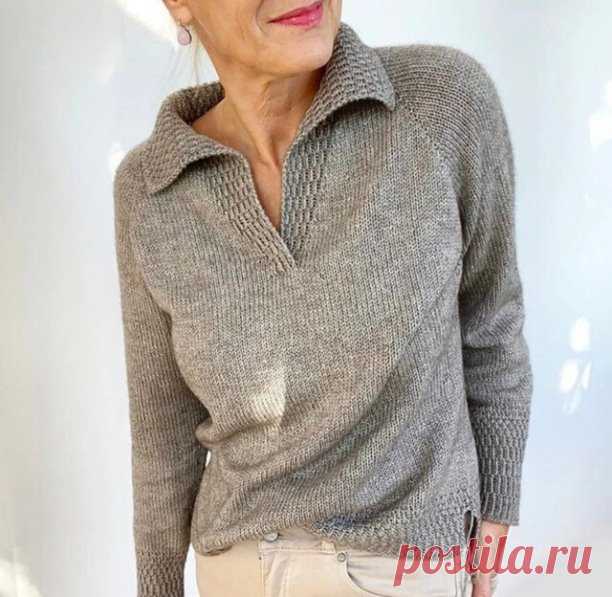 Пуловер. Спицы.