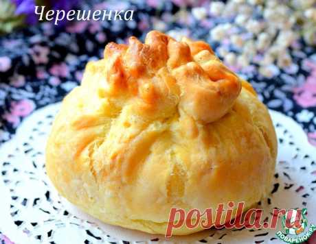 Орехово-грушевые слоеные мешочки – кулинарный рецепт