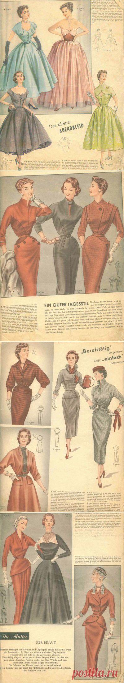 Журнал мод 50-х гг. | Варварушка-Рукодельница