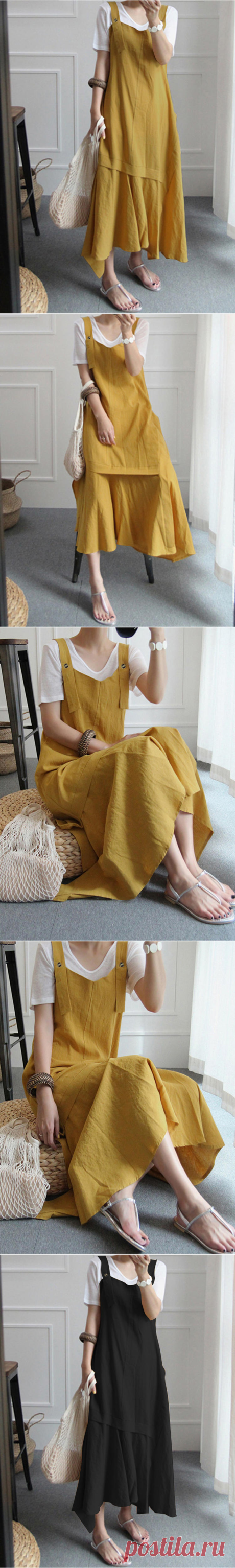 women off shoulder suspender tank casual dress