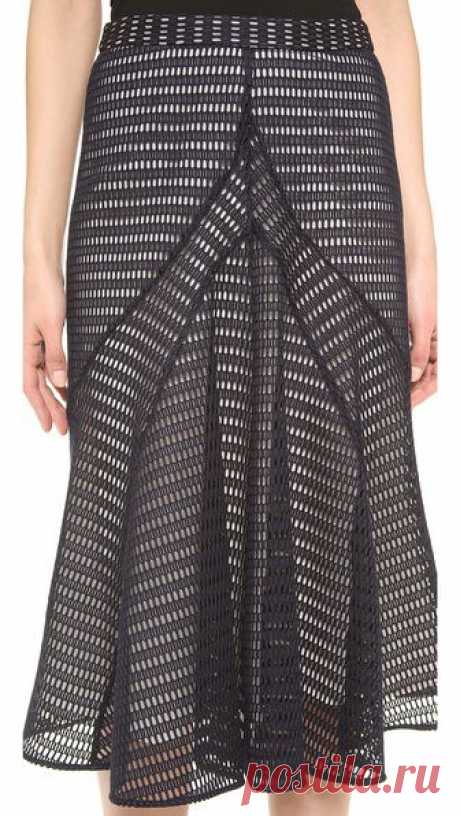 Derek Lam Юбка с орнаментом в виде сот | SHOPBOP