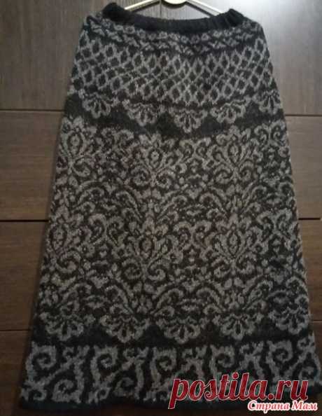 Жаккардовая юбка. - Вязание - Страна Мам